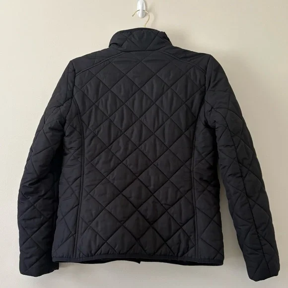 J. Crew Black Quilted Jacket with Gold Accents Size S - Picture 6 of 12